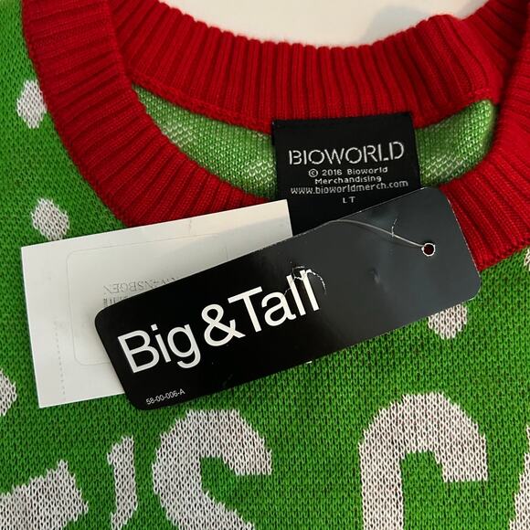 BIOWORLD Christmas Sweater NWT "Let's Chill" Snowman Unisex Pullover Size LT - Picture 4 of 6